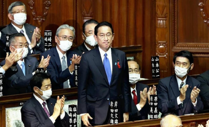 아베 전 일본 총리 통일교 계열 대규모 집회에서 기조연설
